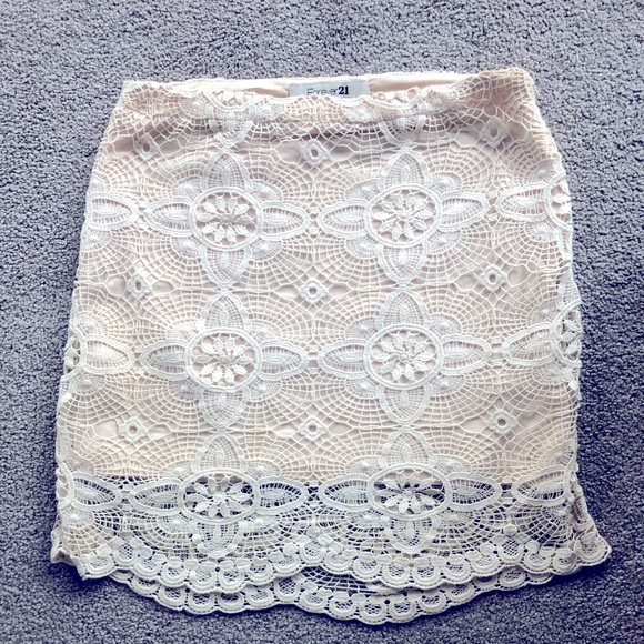 Forever 21 Dresses & Skirts - Forever 21 crochet mini skirt, size S BOHO